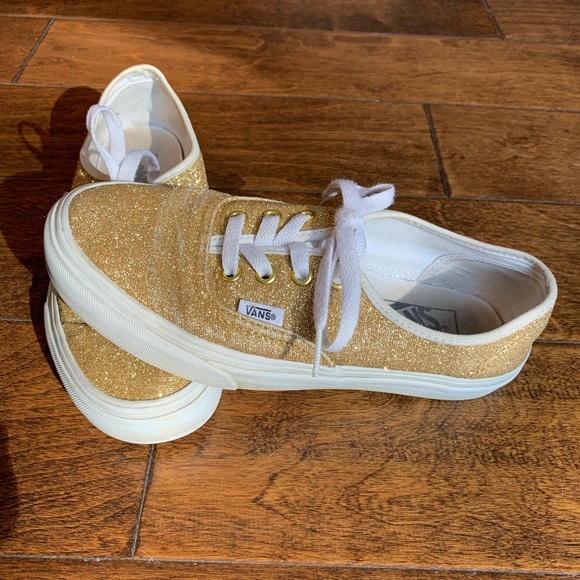 Vans Shoes - Vans Sparkly Gold! 5/6.5